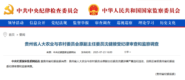 慧仁策略 涉嫌严重违纪违法，沈健接受审查调查_大皖新闻 | 安徽网